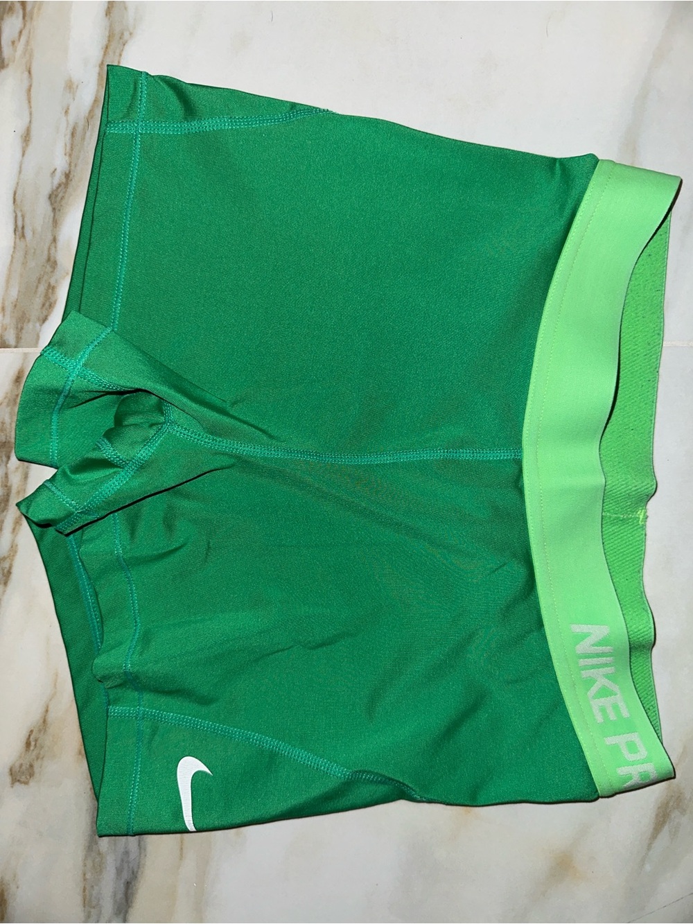 Nike pro Bright Green Women's Compression Bike Shorts